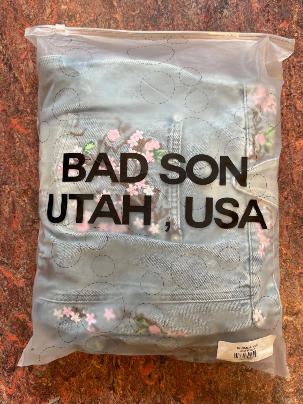 Badson Cherry Blossom Jeans  Unisex  Size XL - Picture 11 of 16